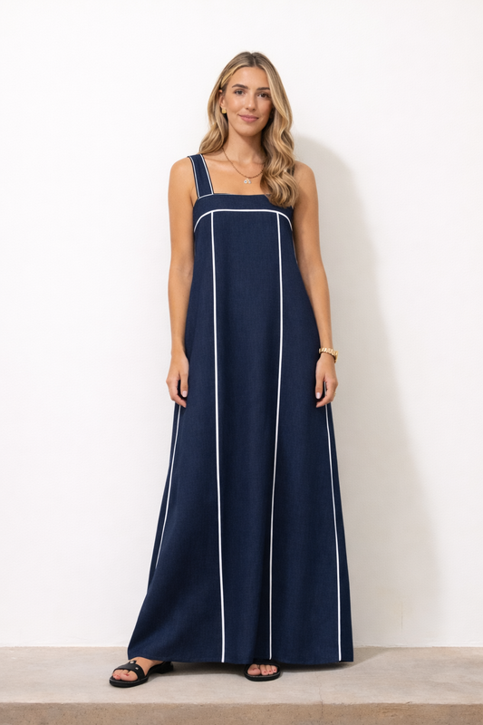 Solera Belen Lino Azul