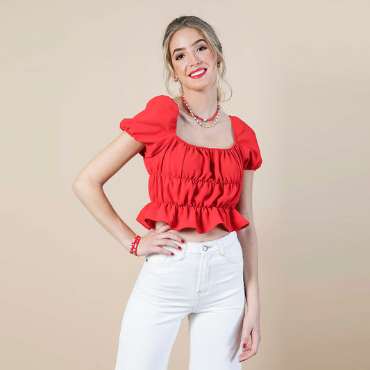 Blusa Margareth rojo