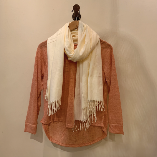 Pashmina tipo cashmere natural