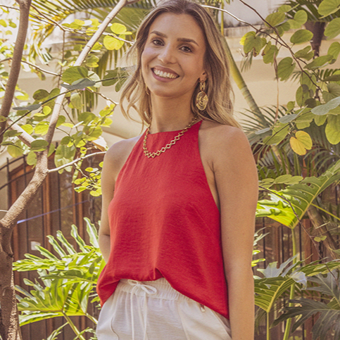 Blusa paloma roja