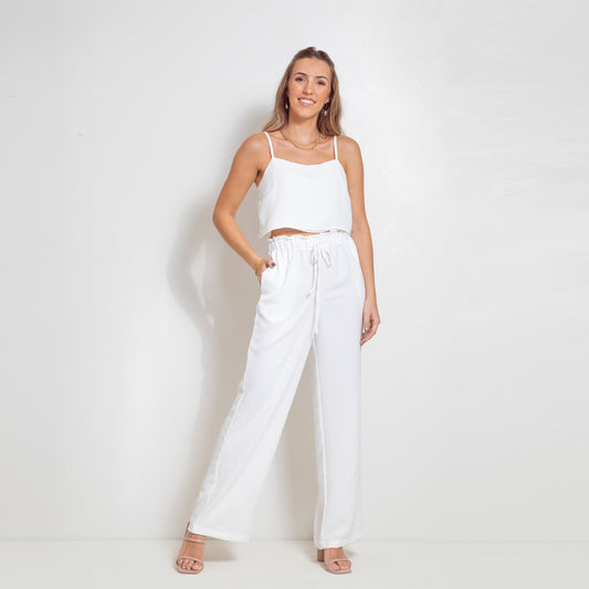 Pantalon palazzo natural