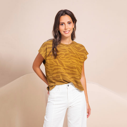 Remera Tierra Ocre MC