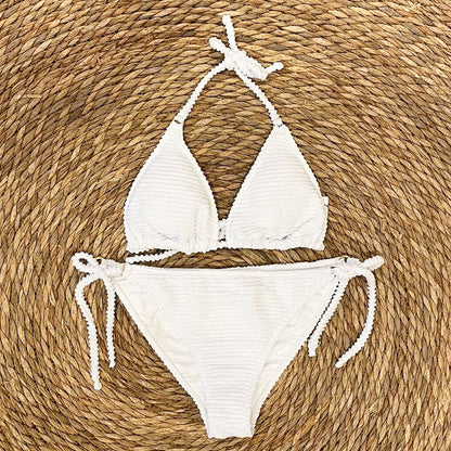 Bikini argollas blanco