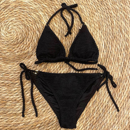 Bikini argollas negro