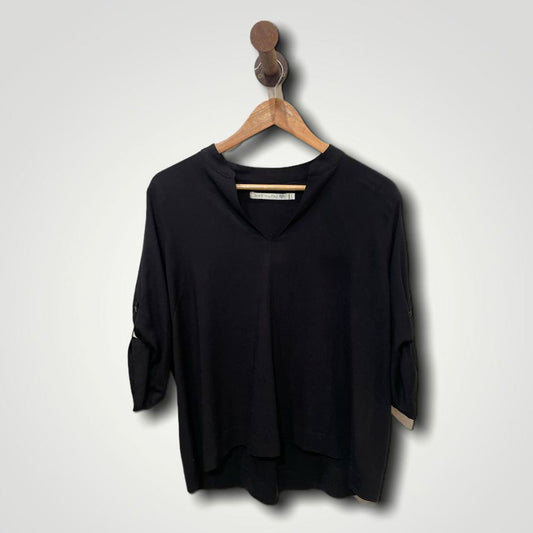 Blusa bohemia hilo negro