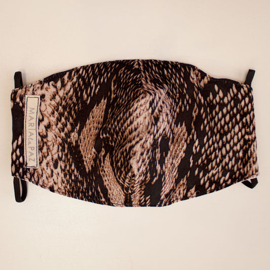 Tapabocas animal print snake